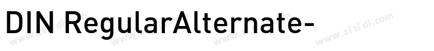DIN RegularAlternate字体转换